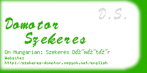 domotor szekeres business card